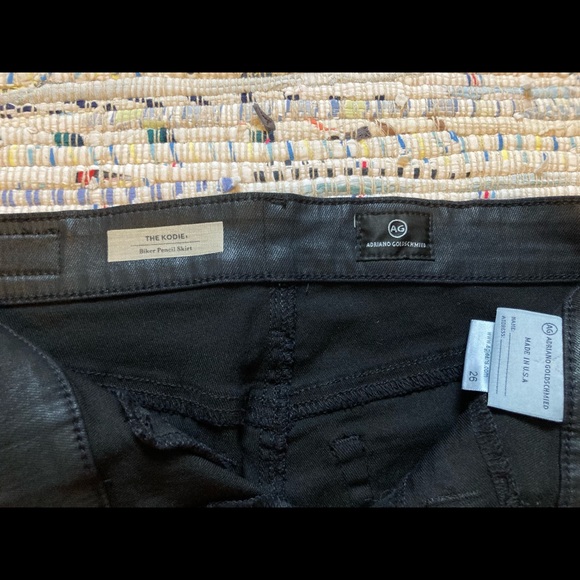 AG Coated Denim Skirt, size 26 - Picture 4 of 4